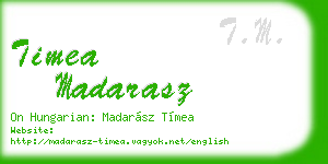timea madarasz business card